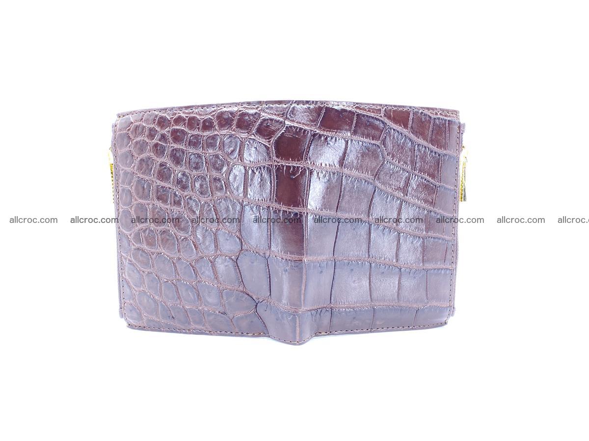 Crocodile skin vertical wallet HK 2 zips 1051 Foto 4
