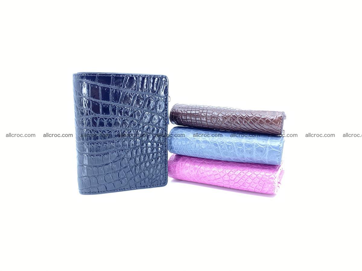 Crocodile skin vertical wallet HK 1037 Foto 6