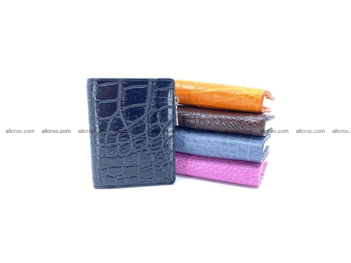 Crocodile skin vertical wallet HK 1038 Foto 6