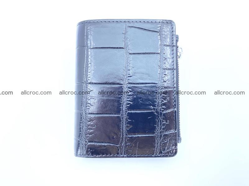 Crocodile skin vertical wallet HK 1053