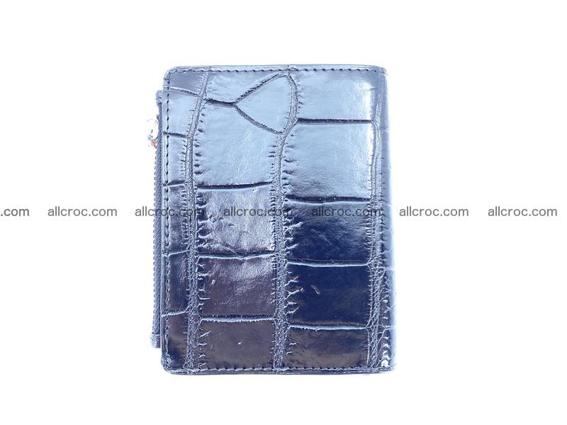Crocodile skin vertical wallet HK 1053