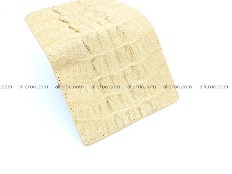Crocodile skin vertical wallet HK 1042