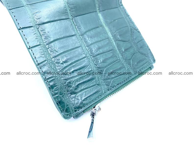 Crocodile skin vertical wallet HK 1052