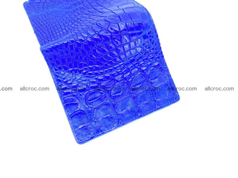 Crocodile skin vertical wallet HK 1048