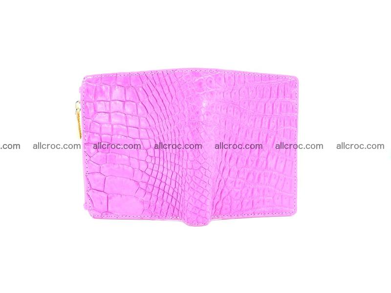 Crocodile skin vertical wallet HK 1044