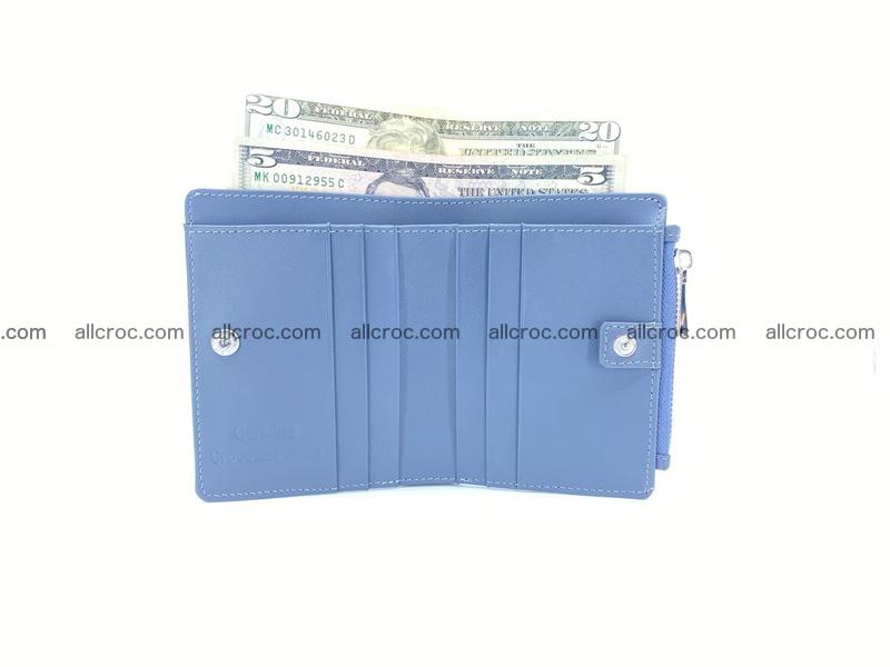 Crocodile skin vertical wallet HK 1046