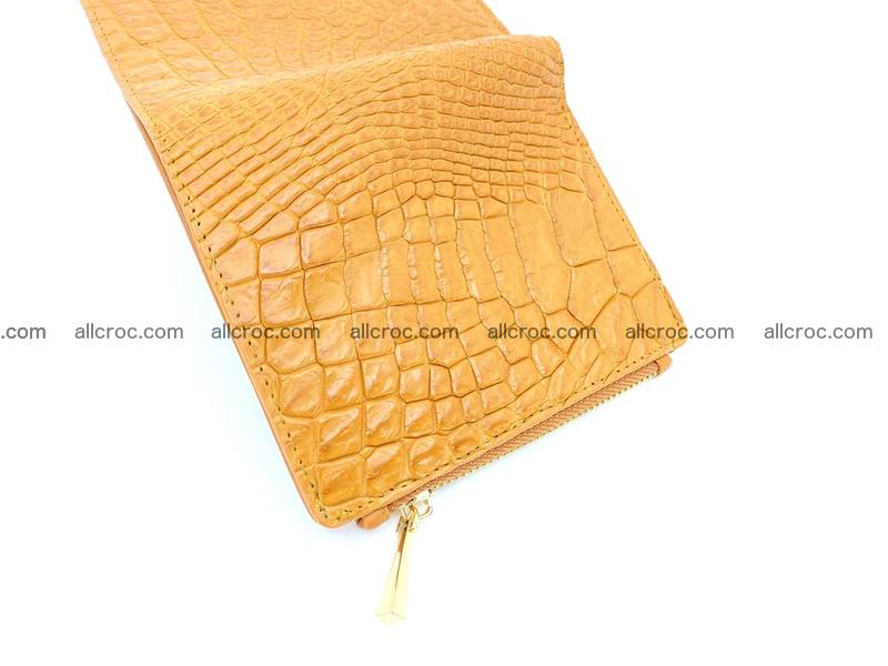 Crocodile skin vertical wallet HK 1040