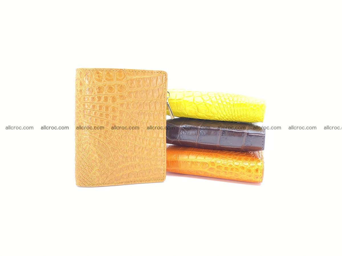 Crocodile skin vertical wallet HK 1040 Foto 7