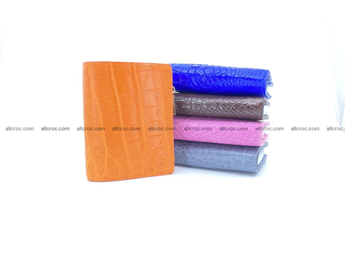 Crocodile skin vertical wallet HK 1045 Foto 7