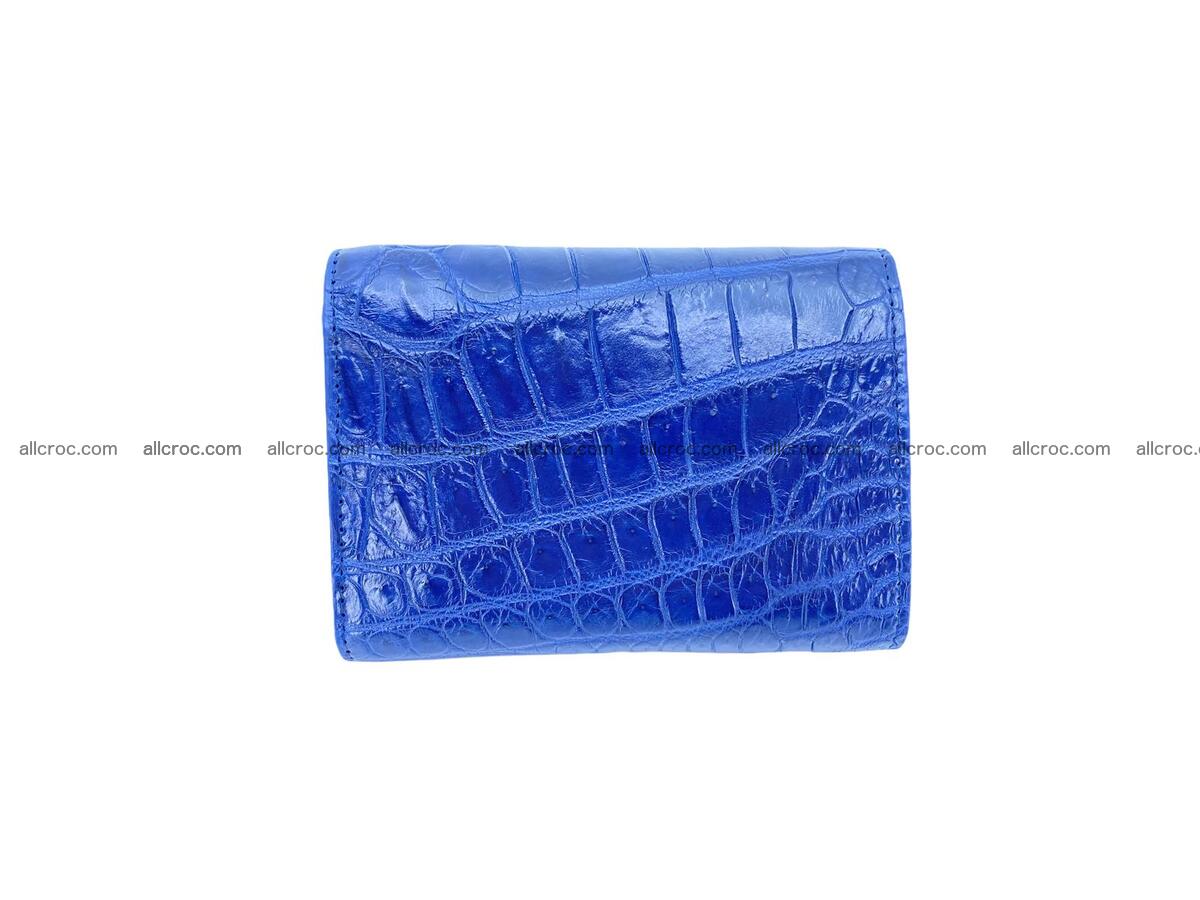 Handcrafted Crocodile skin vertical wallet 1668 Foto 5