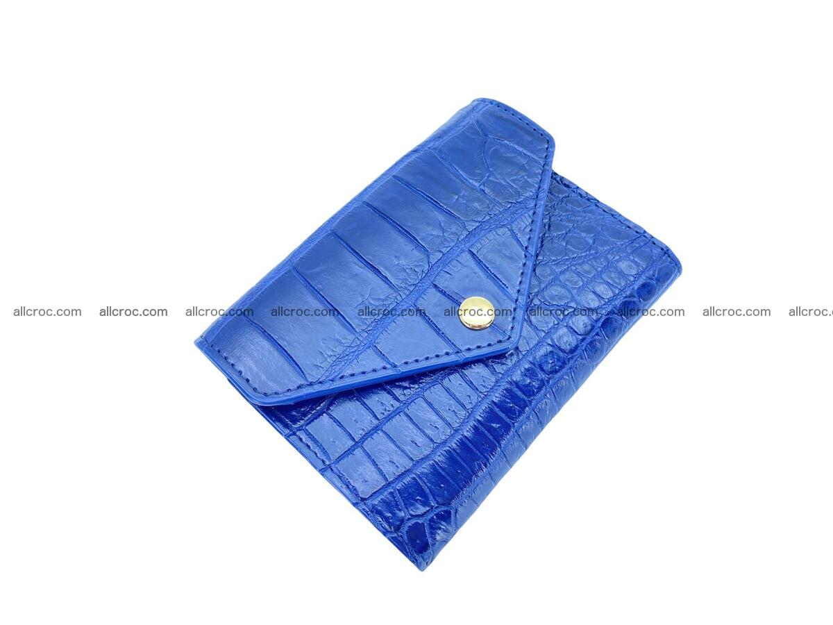 Handcrafted Crocodile skin vertical wallet 1668 Foto 0
