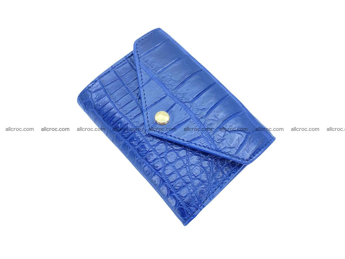 Handcrafted Crocodile skin vertical wallet 1668 Foto 2