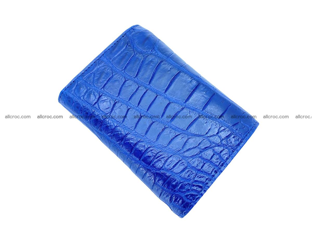 Handcrafted Crocodile skin vertical wallet 1668 Foto 3