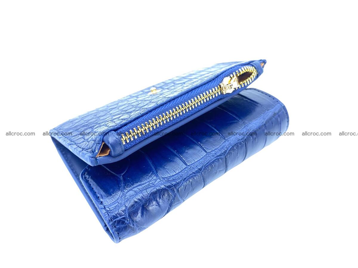 Handcrafted Crocodile skin vertical wallet 1668 Foto 6