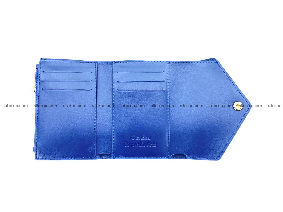 Handcrafted Crocodile skin vertical wallet 1668 Foto 11