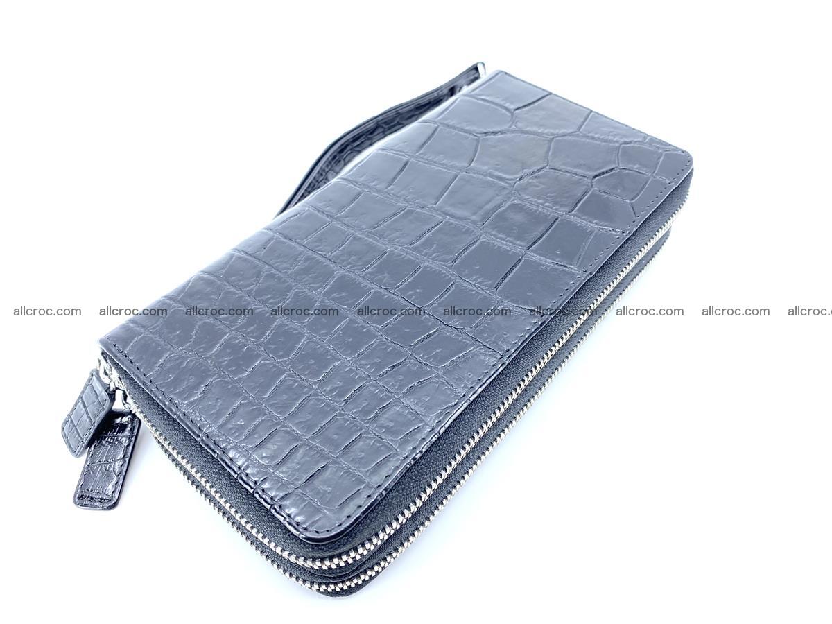 Crocodile skin wallet 2-zips, clutch with zip 1368 Foto 2