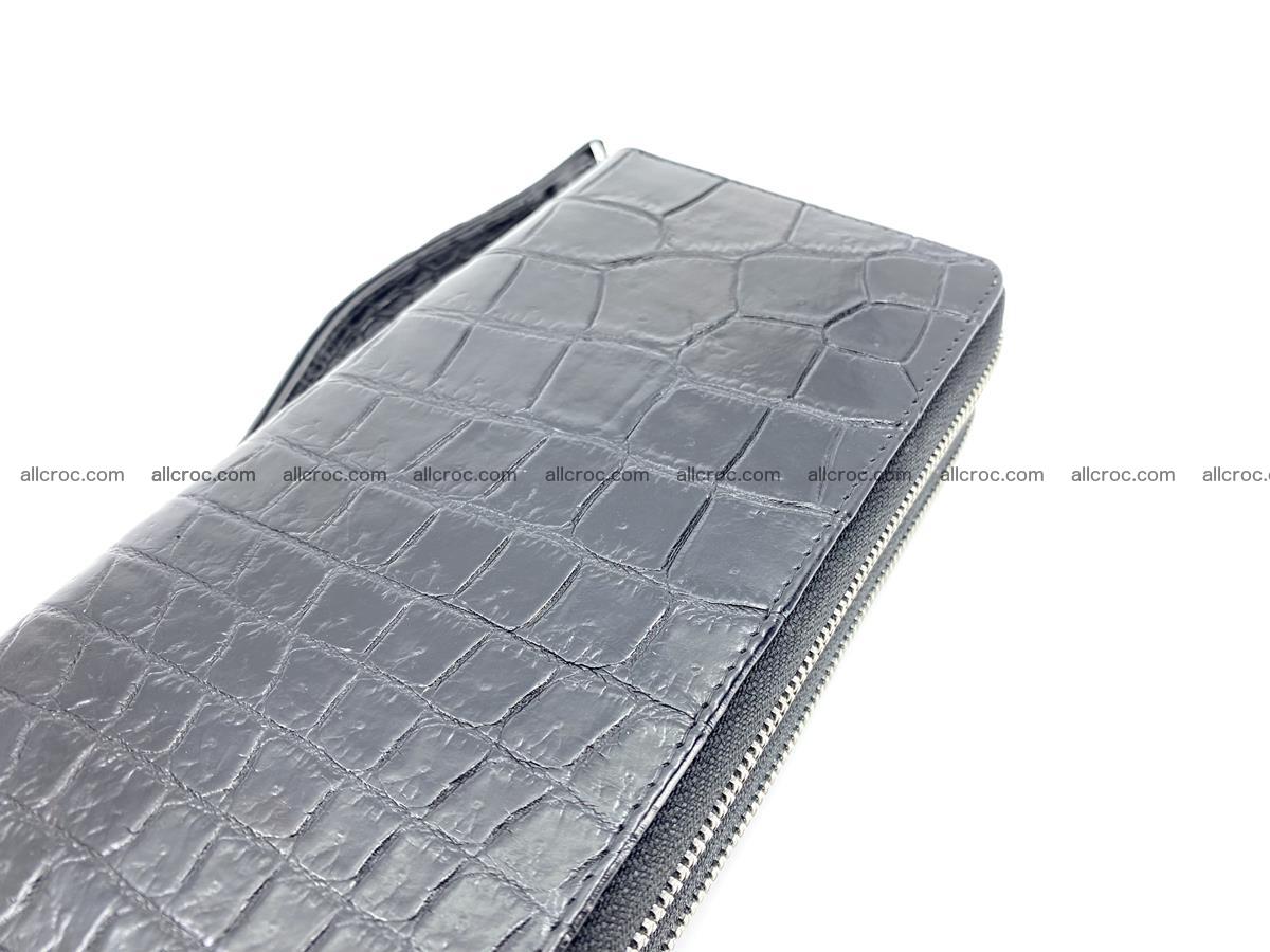 Crocodile skin wallet 2-zips, clutch with zip 1368 Foto 1