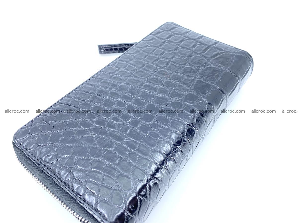 Crocodile skin wallet 2-zips, clutch with zip 1368 Foto 3