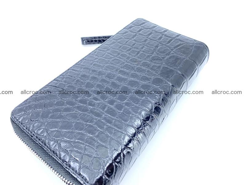 Crocodile skin wallet 2-zip, clutch with zip 1368