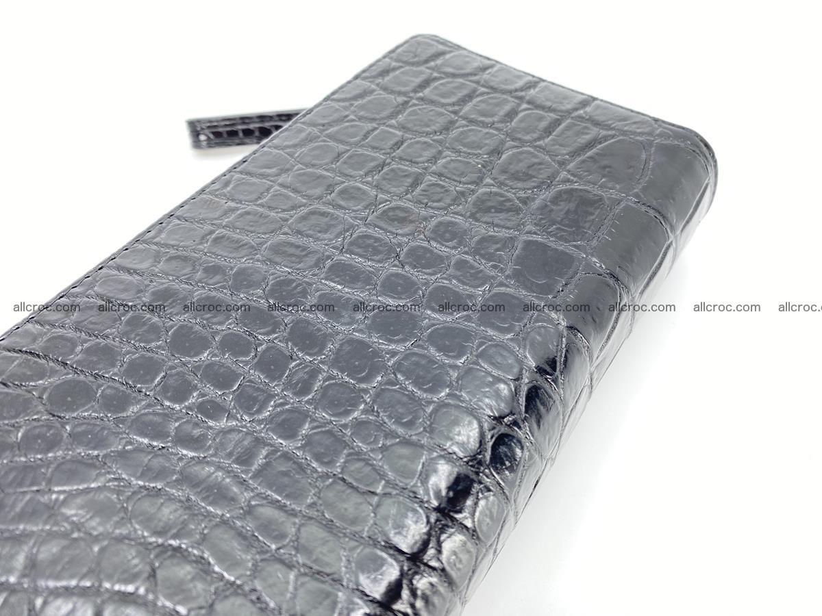 Crocodile skin wallet 2-zips, clutch with zip 1368 Foto 4