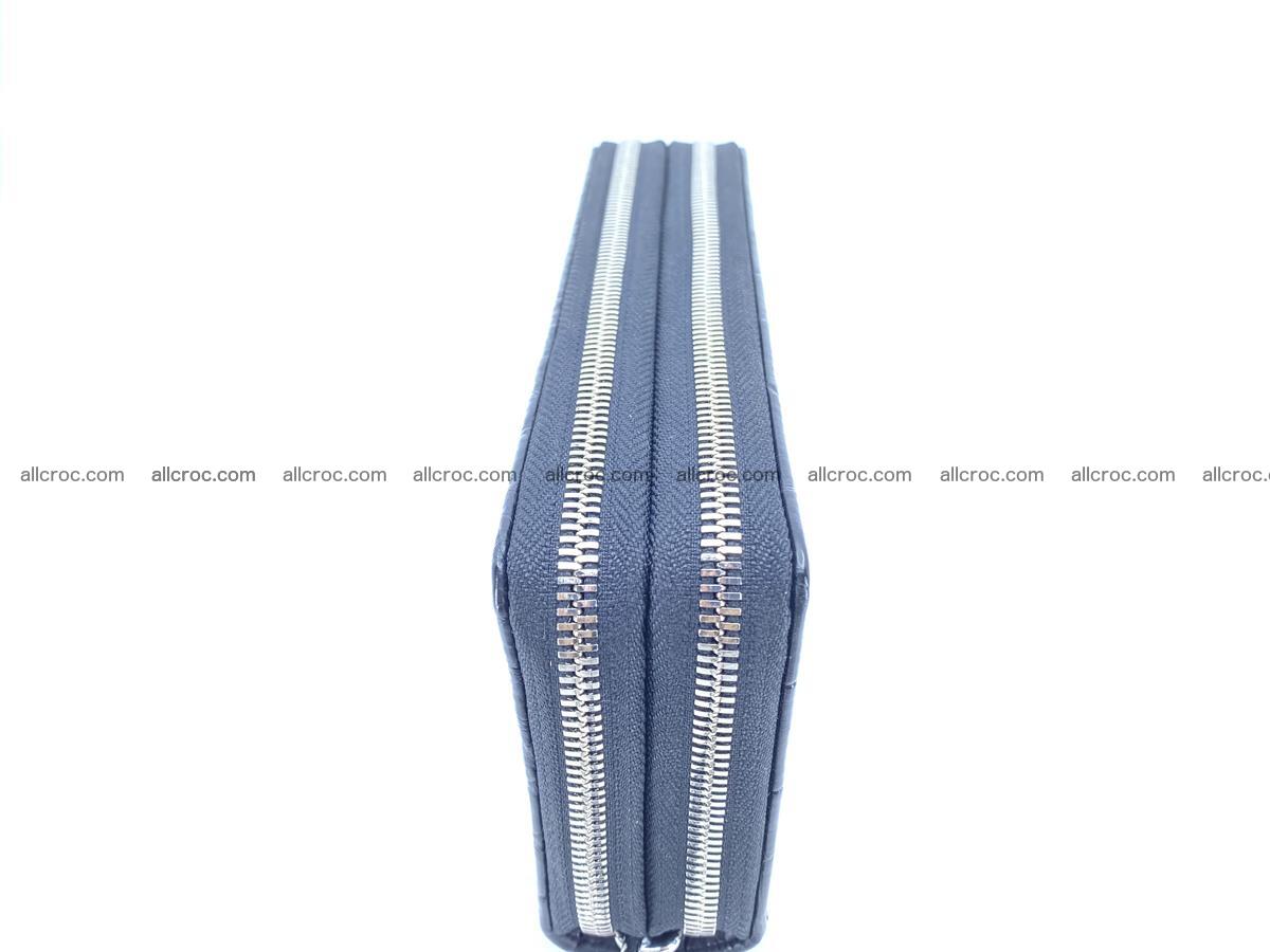 Crocodile skin wallet 2-zips, clutch with zip 1368 Foto 5