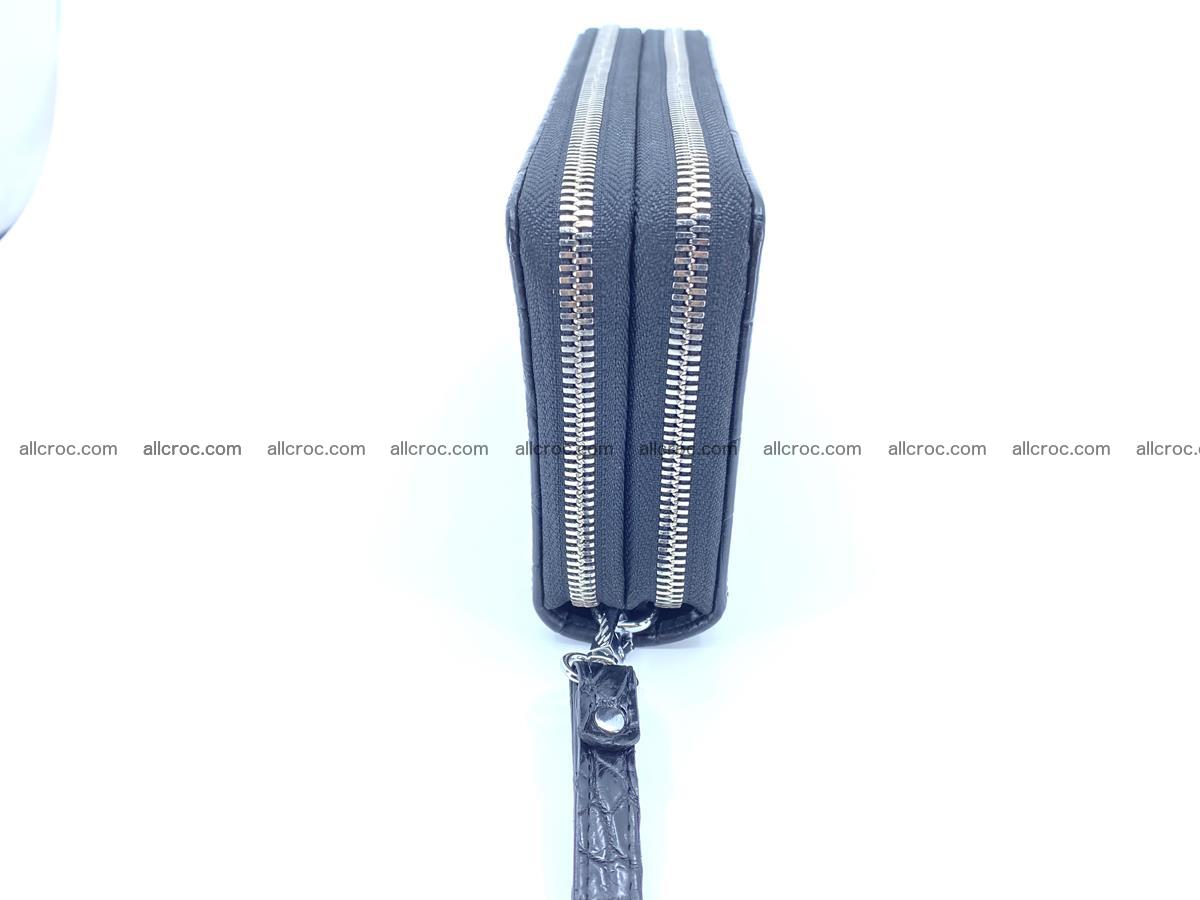 Crocodile skin wallet 2-zips, clutch with zip 1368 Foto 6