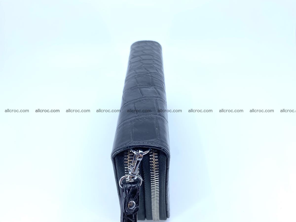 Crocodile skin wallet 2-zips, clutch with zip 1368 Foto 7
