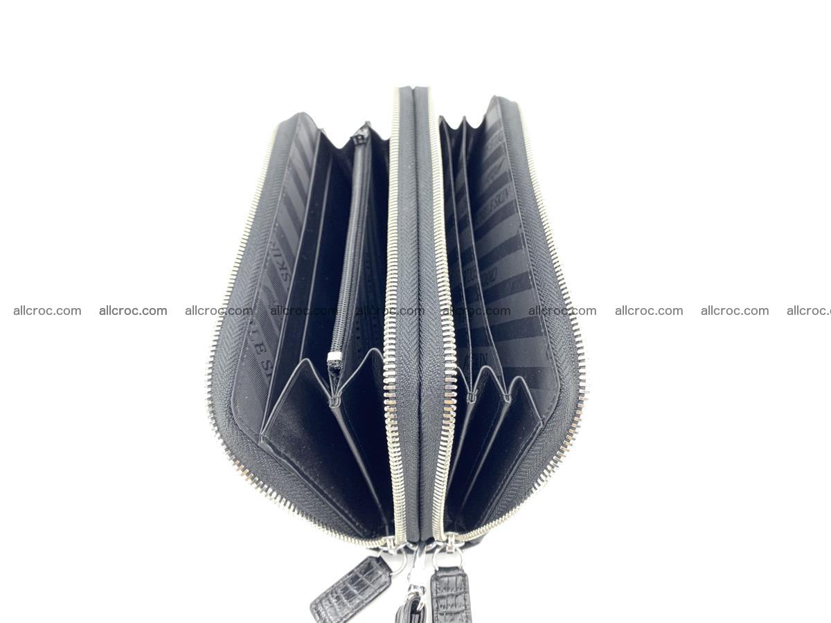 Crocodile skin wallet 2-zips, clutch with zip 1368 Foto 10