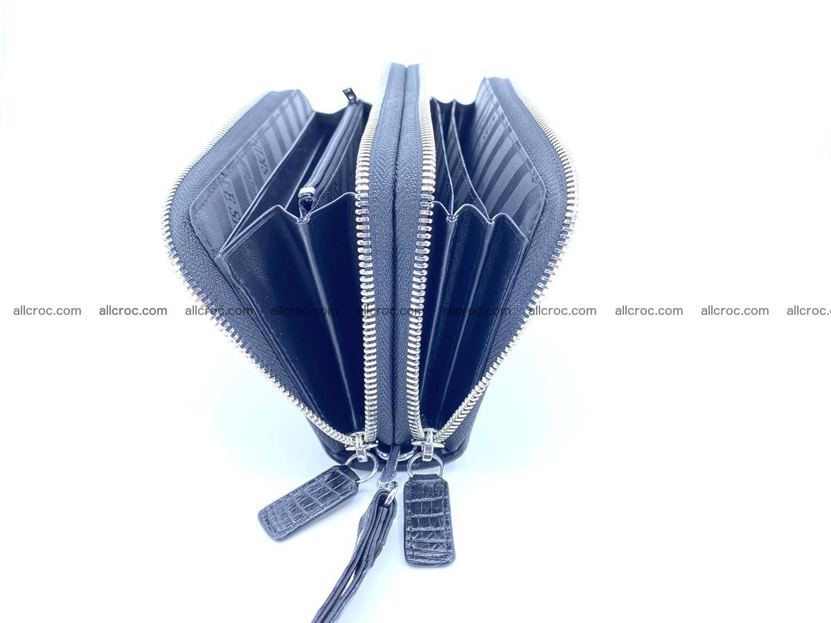 Crocodile skin wallet 2-zips, clutch with zip 1368 Foto 9