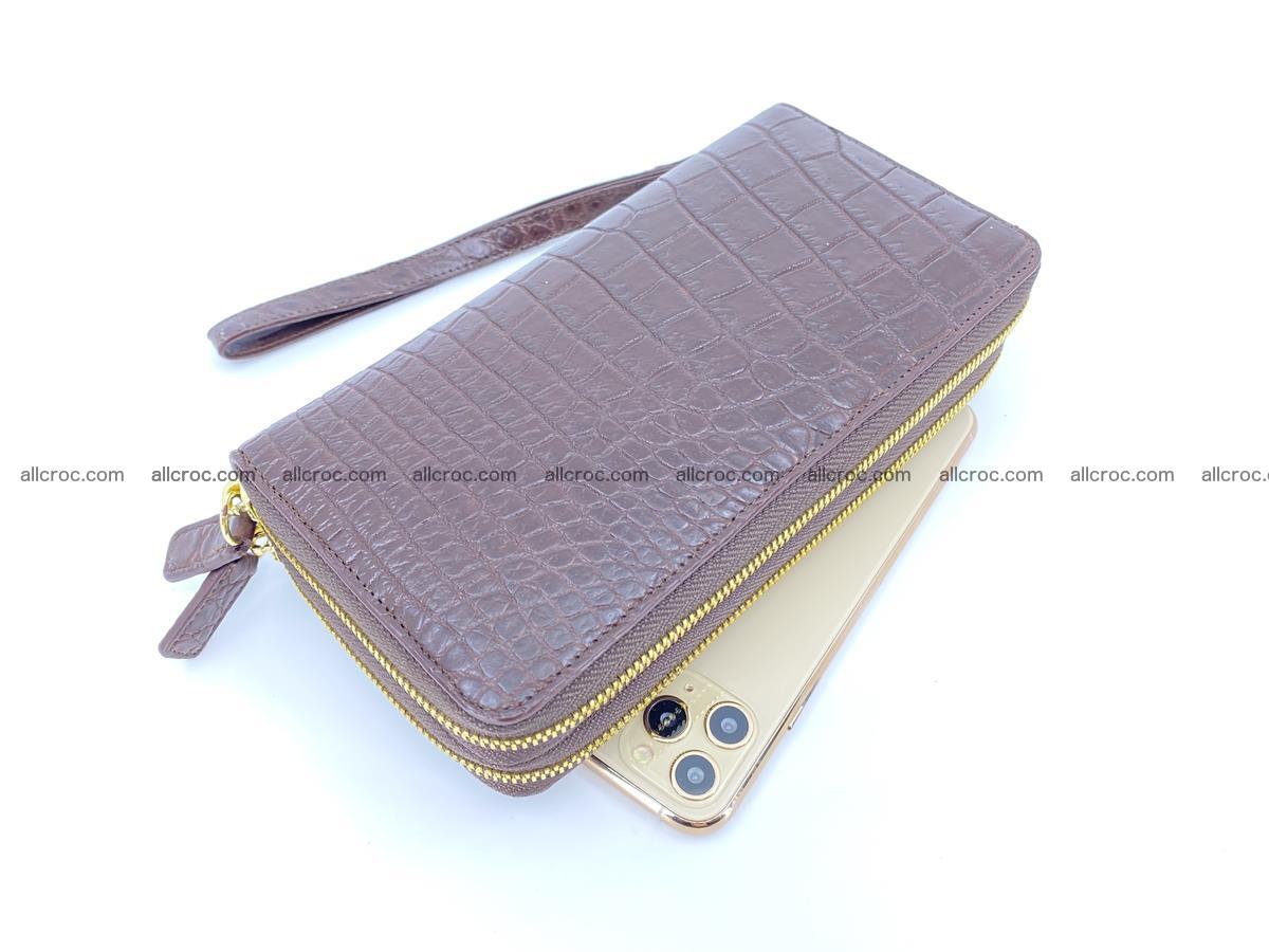 Crocodile skin wallet 2-zips, clutch with zip 1367 Foto 0