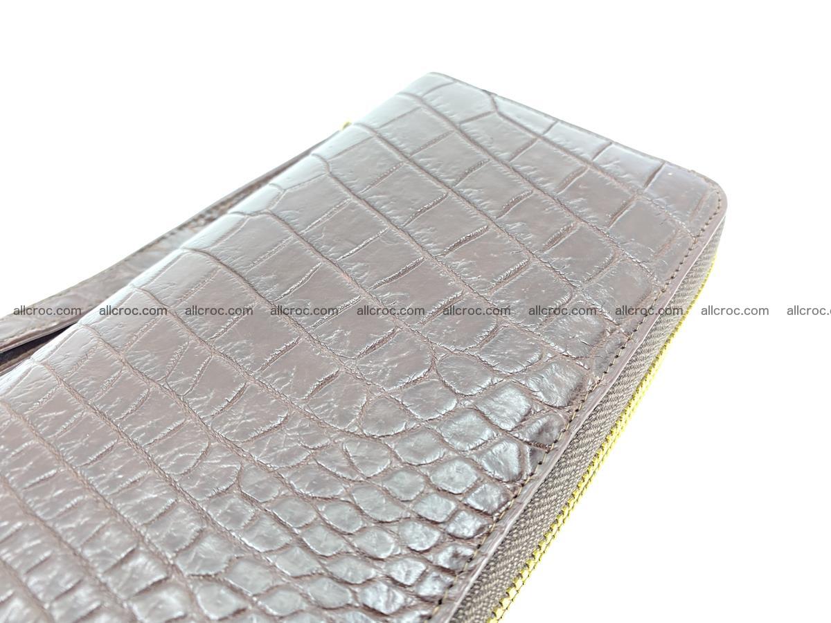 Crocodile skin wallet 2-zips, clutch with zip 1367 Foto 2
