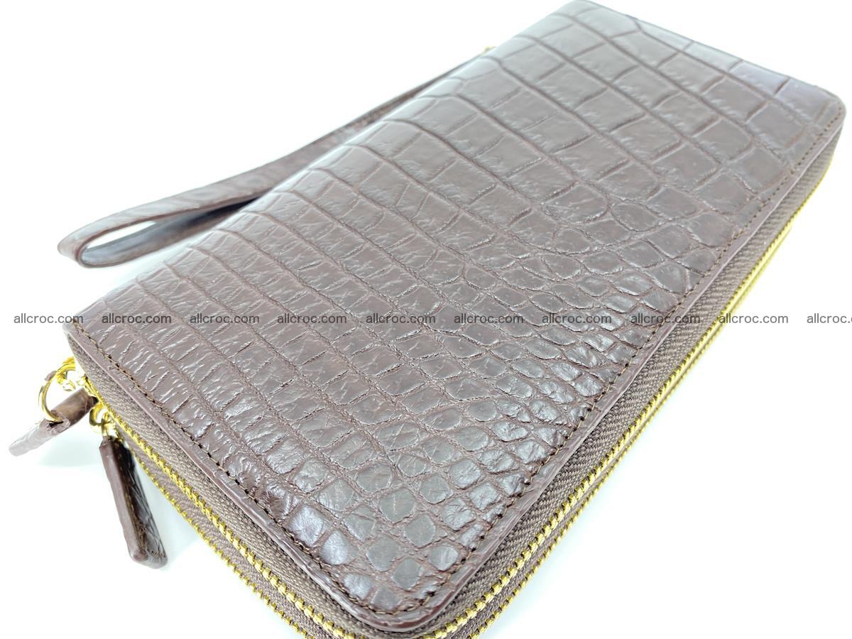 Crocodile skin wallet 2-zips, clutch with zip 1367 Foto 1