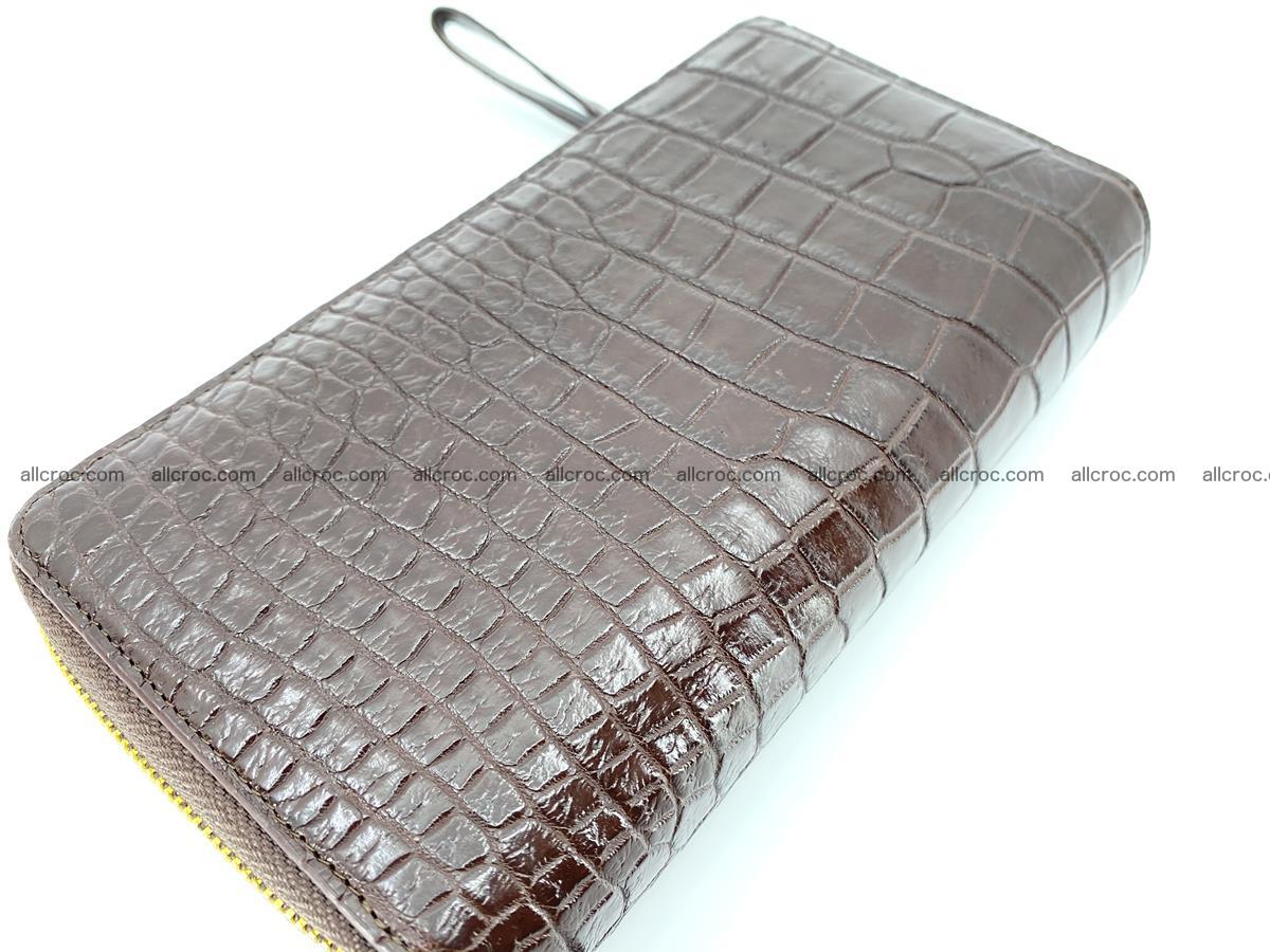 Crocodile skin wallet 2-zips, clutch with zip 1367 Foto 3