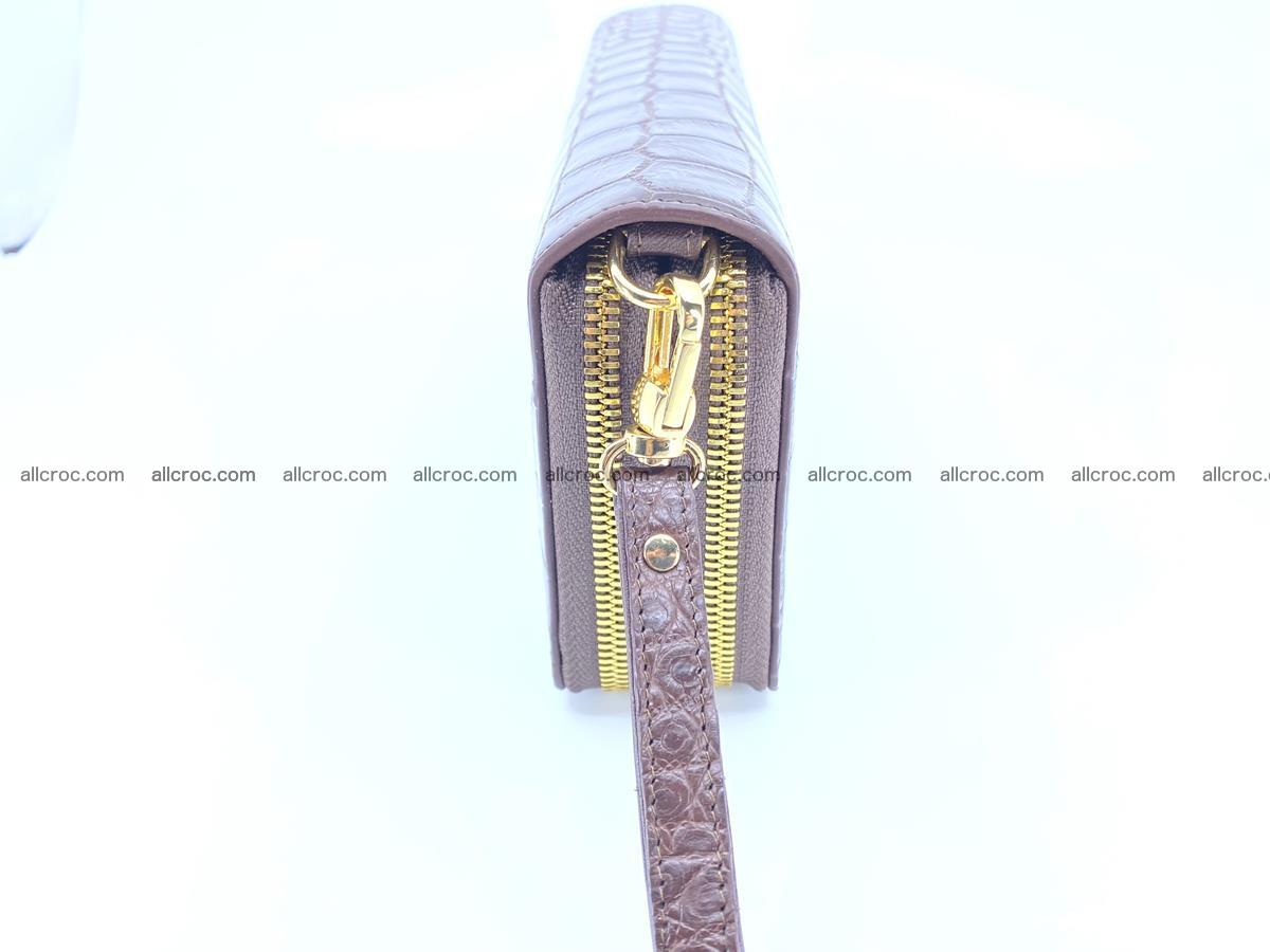 Crocodile skin wallet 2-zips, clutch with zip 1367 Foto 4