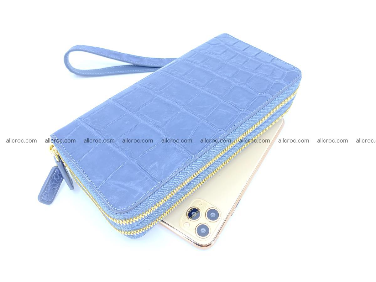 Crocodile skin wallet 2-zips, clutch with zip 1363 Foto 0