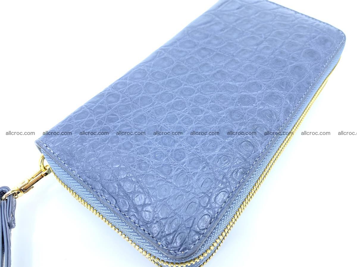 Crocodile skin wallet 2-zips, clutch with zip 1363 Foto 1