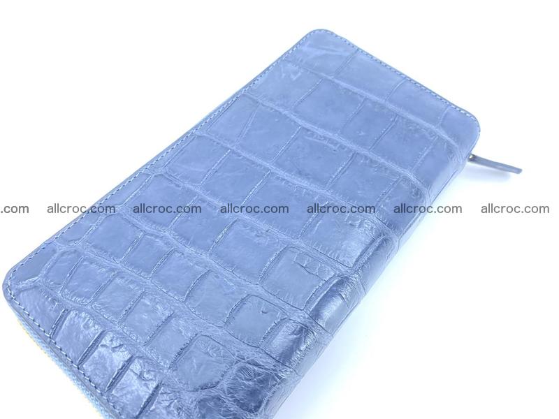 Crocodile skin wallet 2-zip, clutch with zip 1363