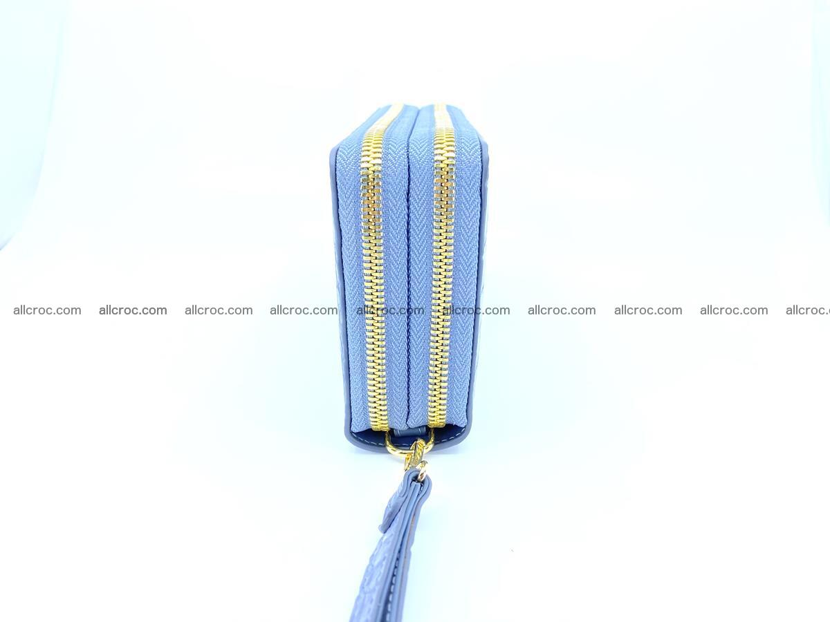 Crocodile skin wallet 2-zips, clutch with zip 1363 Foto 8