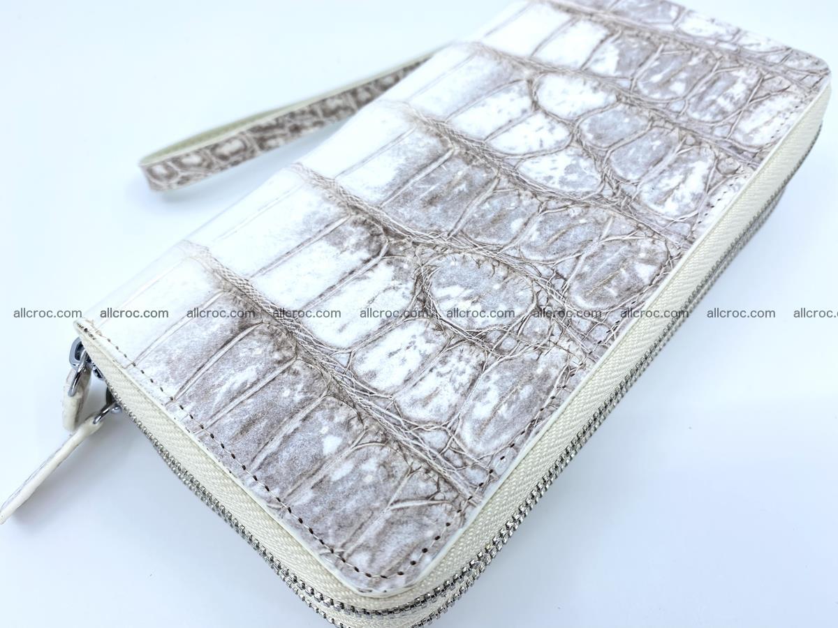 Crocodile skin wallet 2-zips, clutch with zip 1365 Foto 1