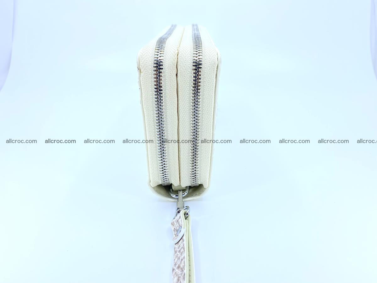 Crocodile skin wallet 2-zips, clutch with zip 1365 Foto 5