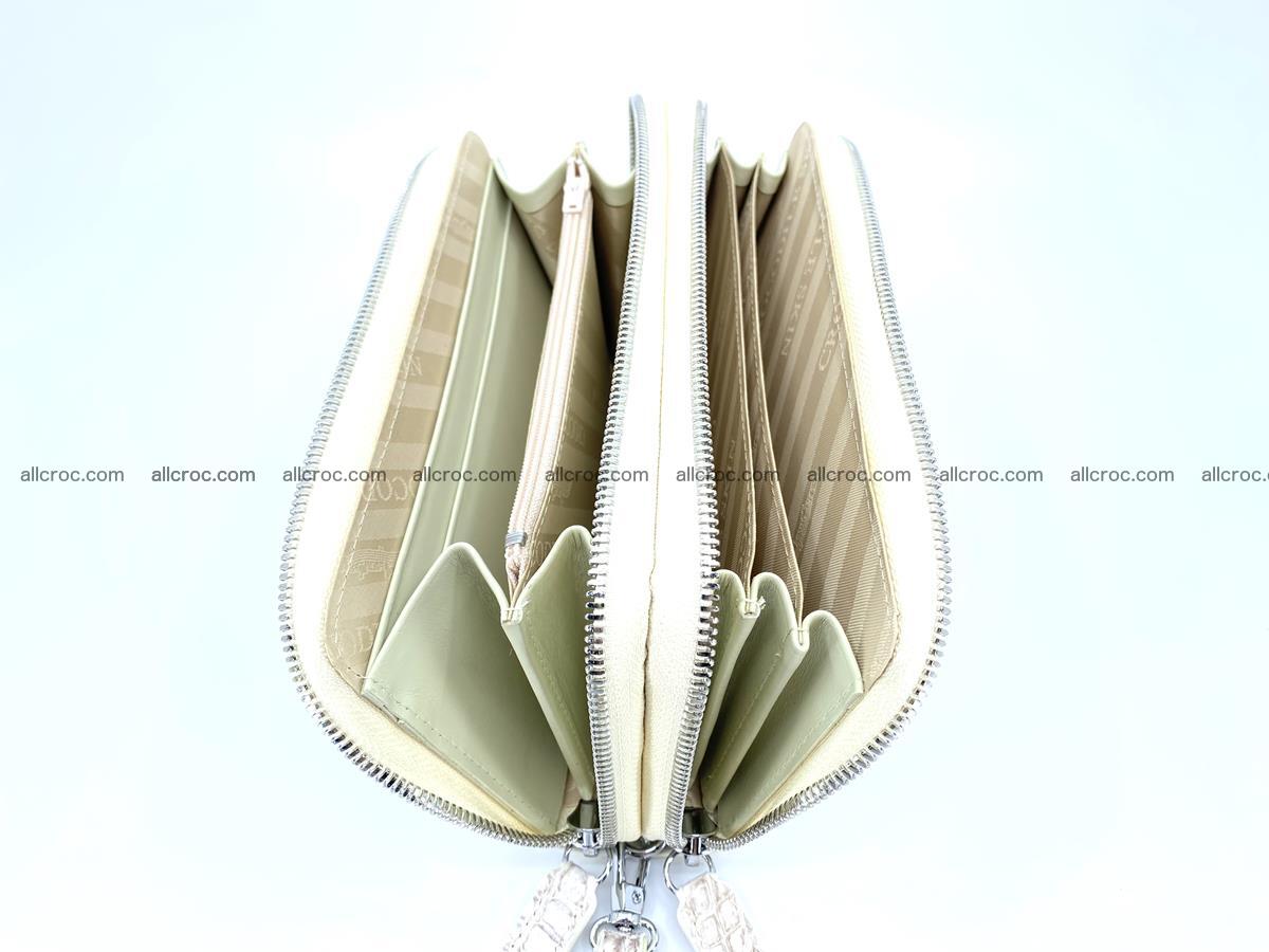Crocodile skin wallet 2-zips, clutch with zip 1365 Foto 7