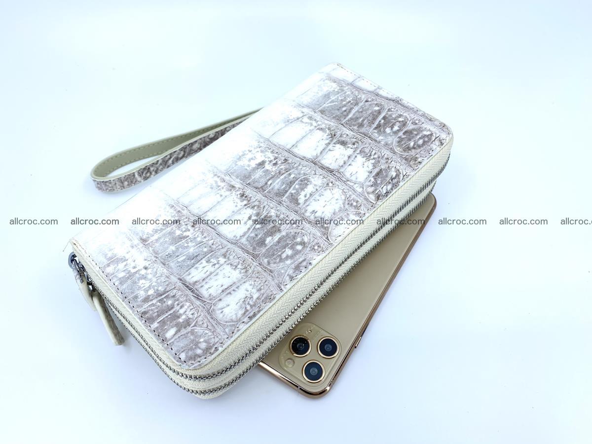 Crocodile skin wallet 2-zips, clutch with zip 1366 Foto 0