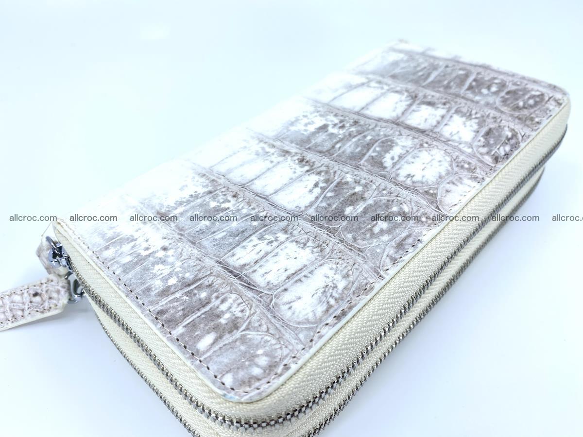 Crocodile skin wallet 2-zips, clutch with zip 1366 Foto 2