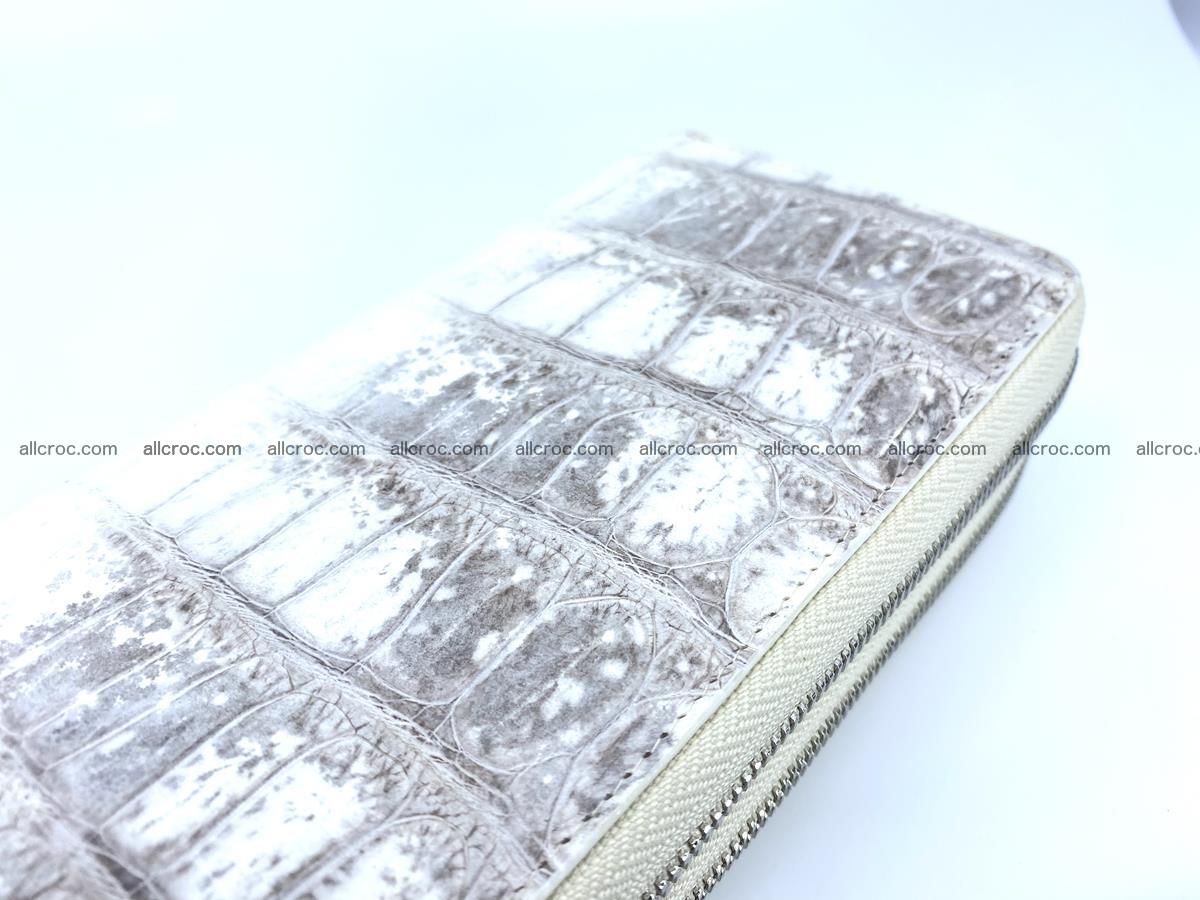 Crocodile skin wallet 2-zips, clutch with zip 1366 Foto 1