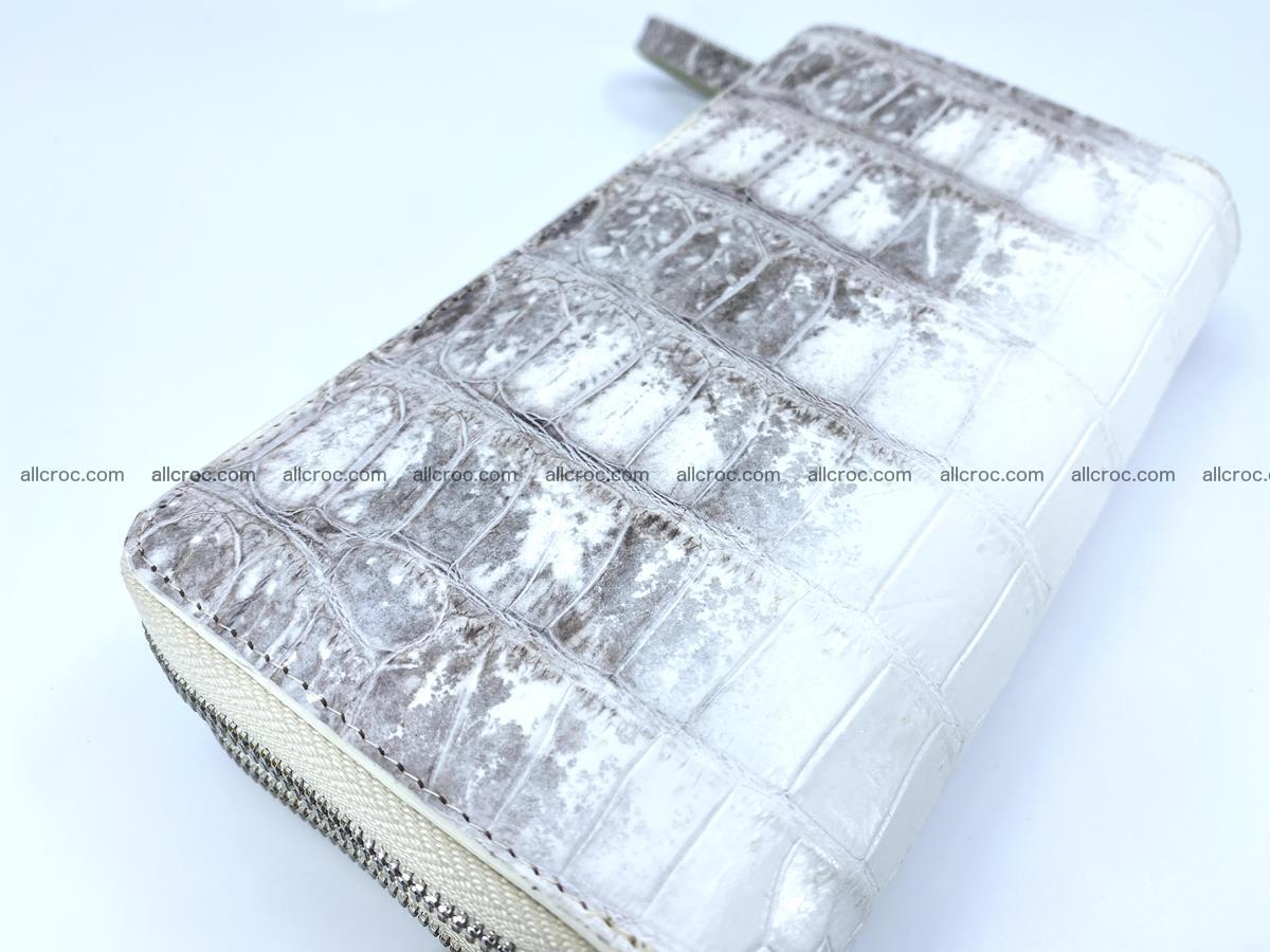 Crocodile skin wallet 2-zips, clutch with zip 1366 Foto 3