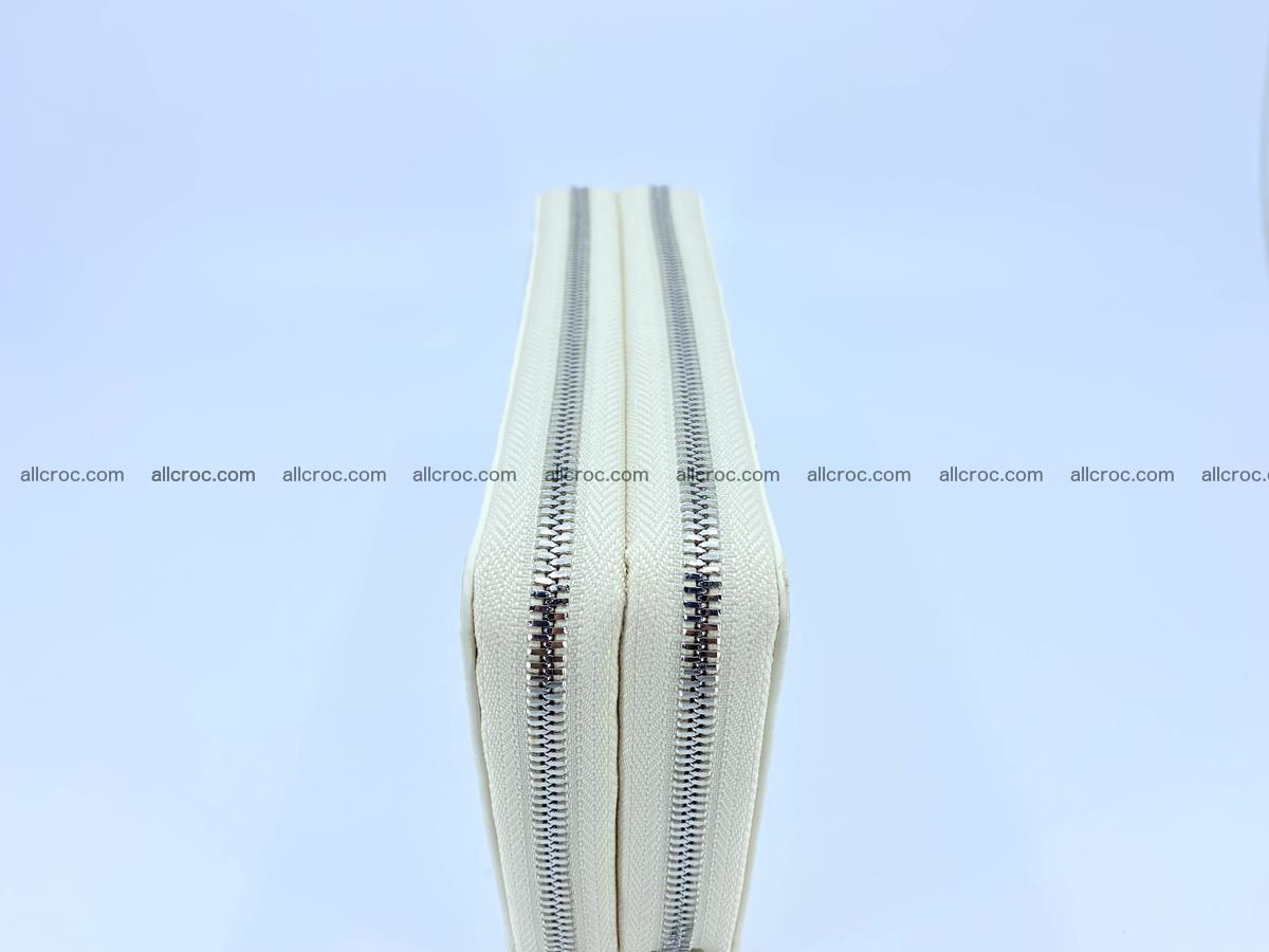 Crocodile skin wallet 2-zips, clutch with zip 1366 Foto 5
