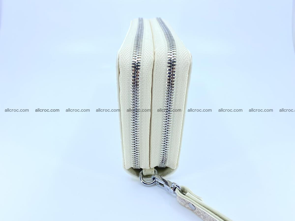 Crocodile skin wallet 2-zips, clutch with zip 1366 Foto 6