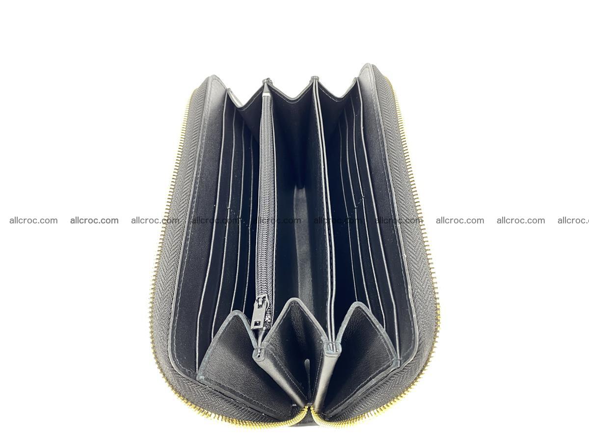 Crocodile skin wallet 1 zip M-size 1373 Foto 5