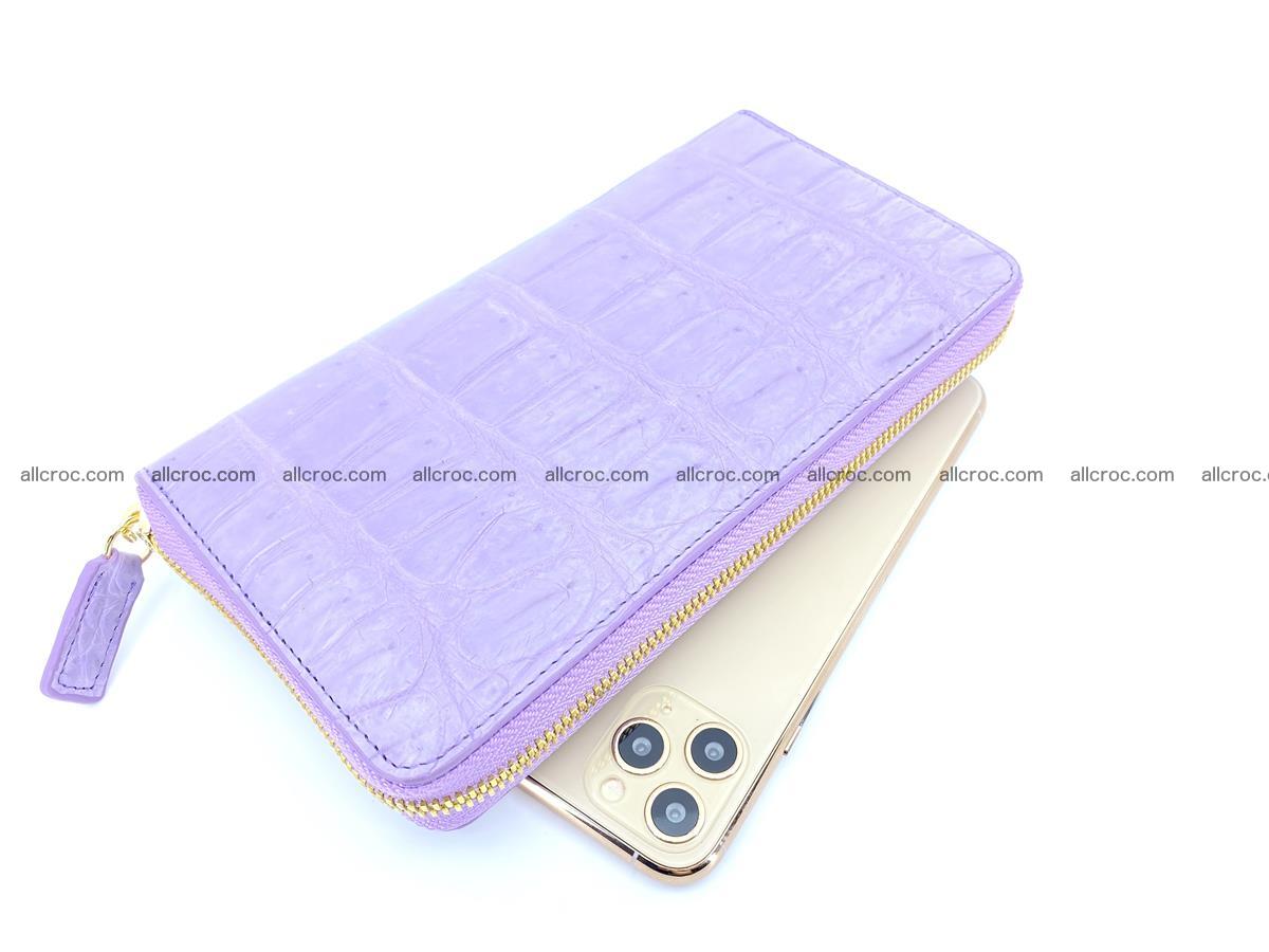 Crocodile skin wallet 1 zip M-size 1369 Foto 0