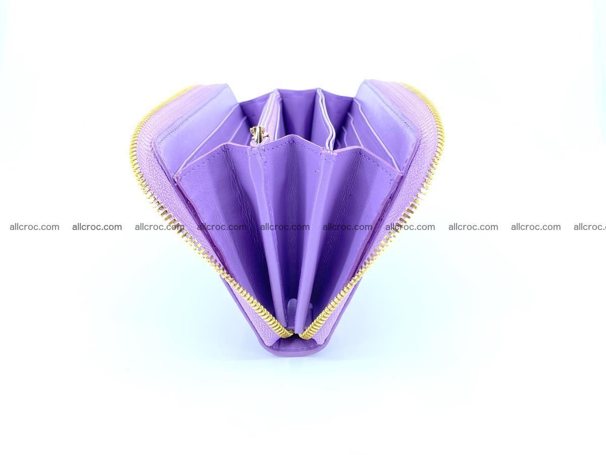 Crocodile skin wallet 1 zip M-size 1369 Foto 1